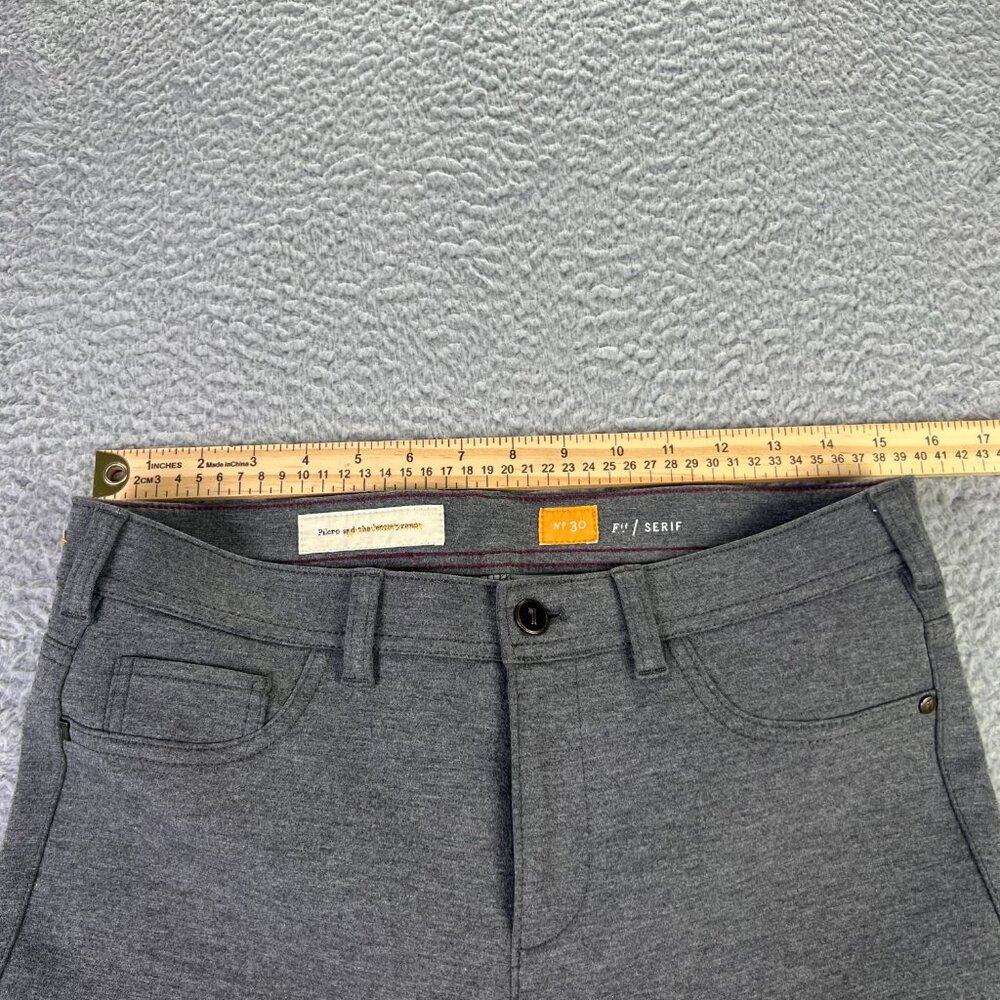 Pilcro Letterpress Serif Pants Women 30 Gray Tapered City Modern Anthropologie - Picture 9 of 13